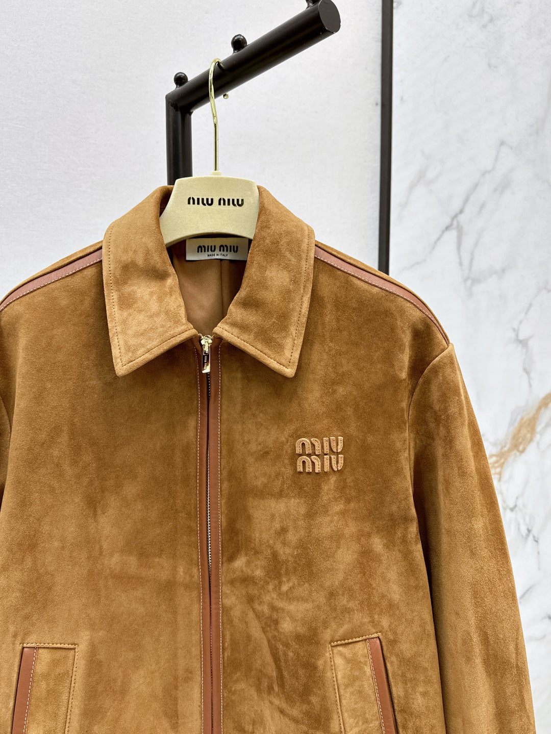 Miu 25fw suede jacket