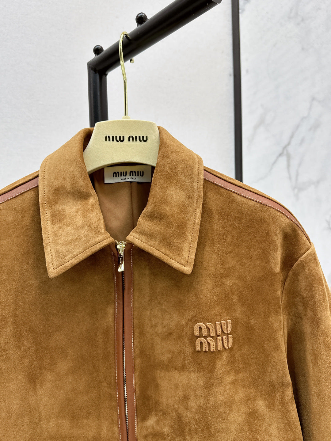 Miu 25fw suede jacket