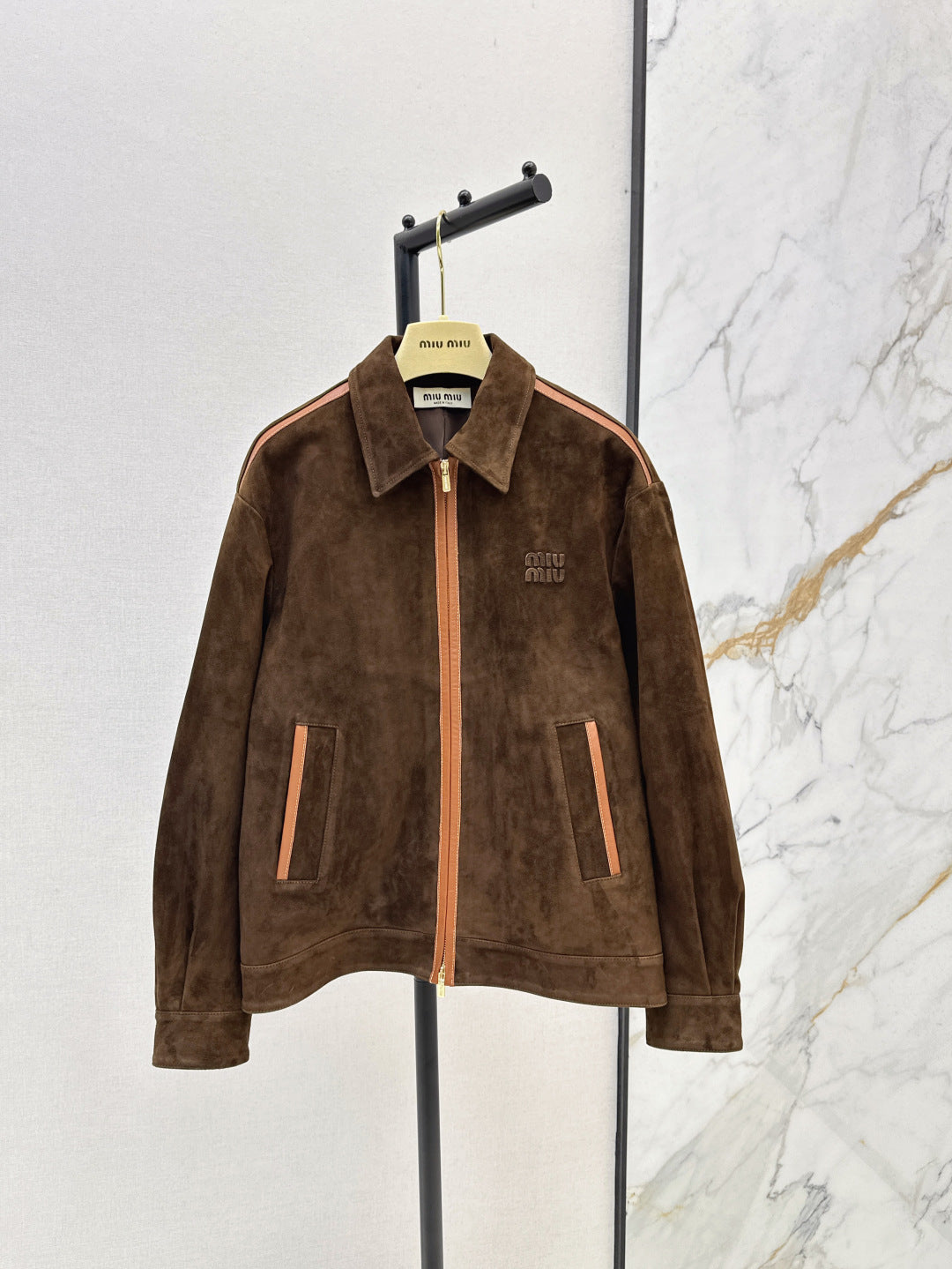 Miu 25fw suede jacket