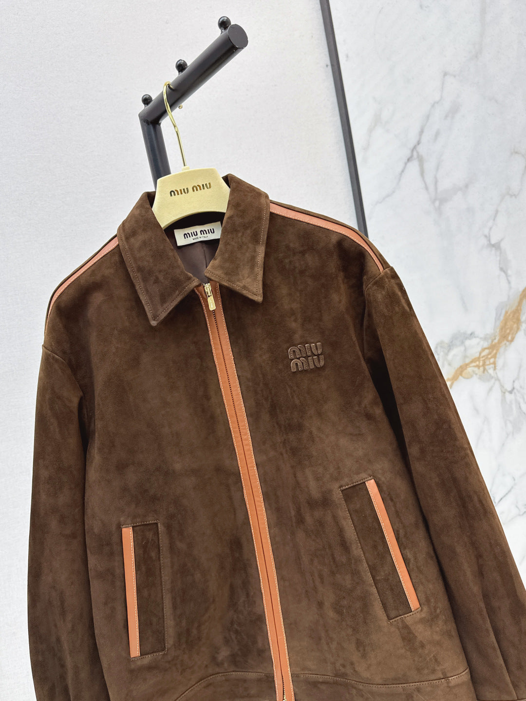 Miu 25fw suede jacket