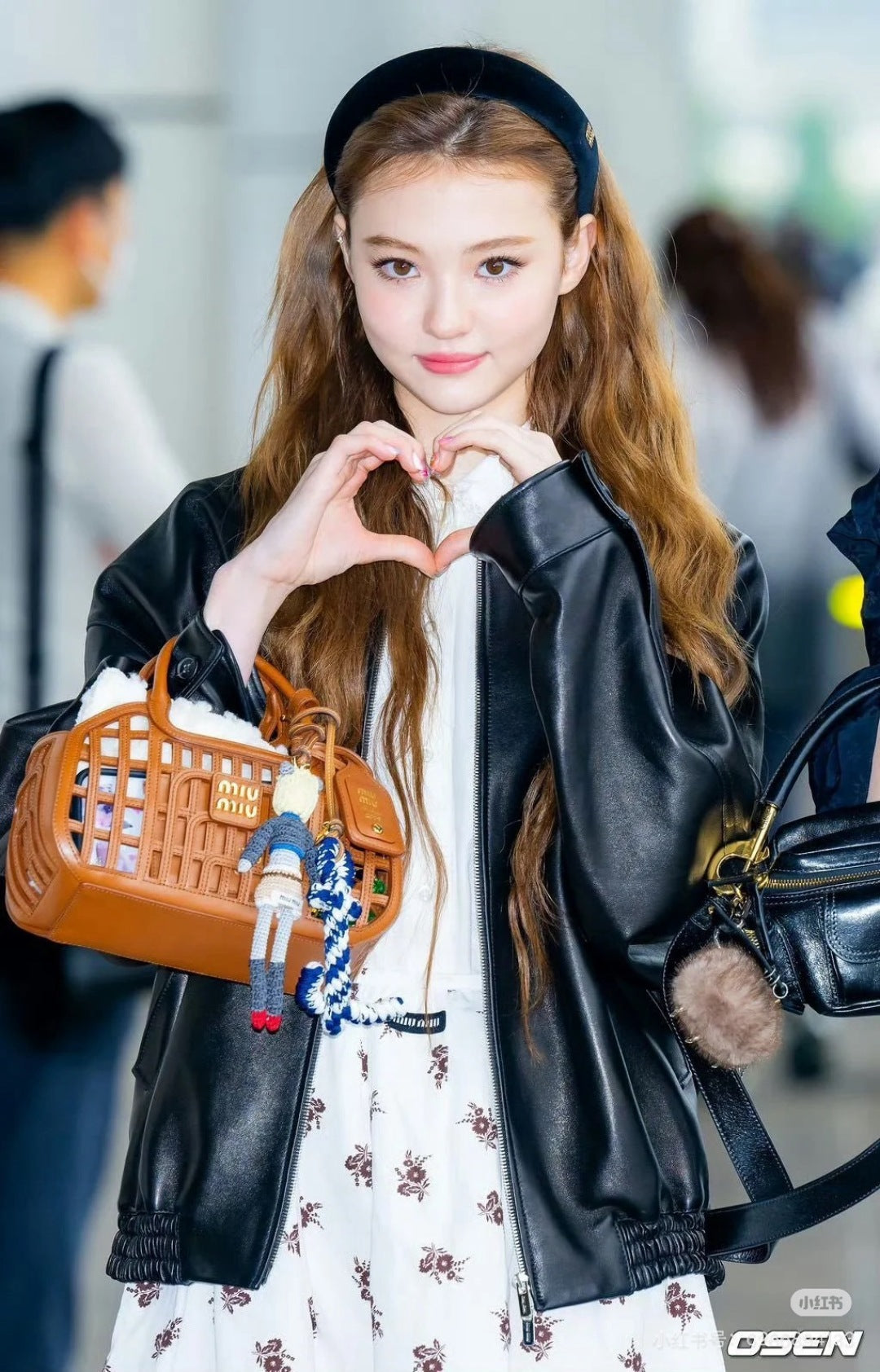 Miu 25fw leather jacket