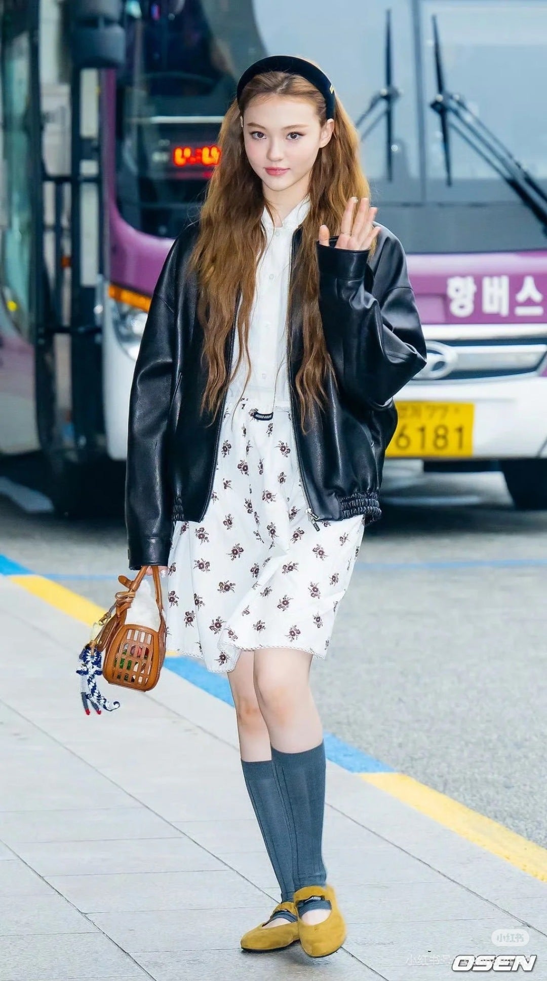 Miu 25fw leather jacket