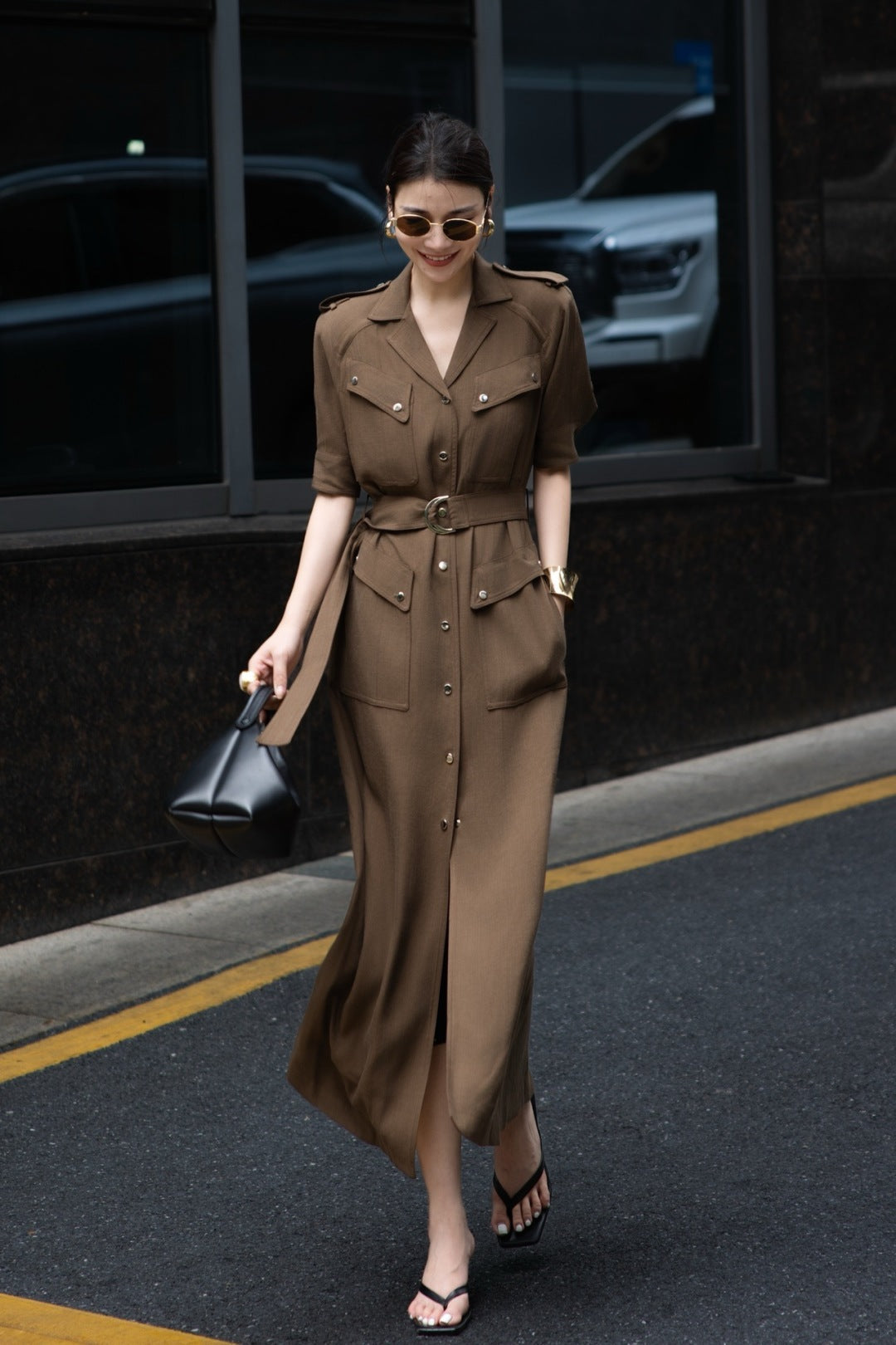 Loro 25fw coat dress