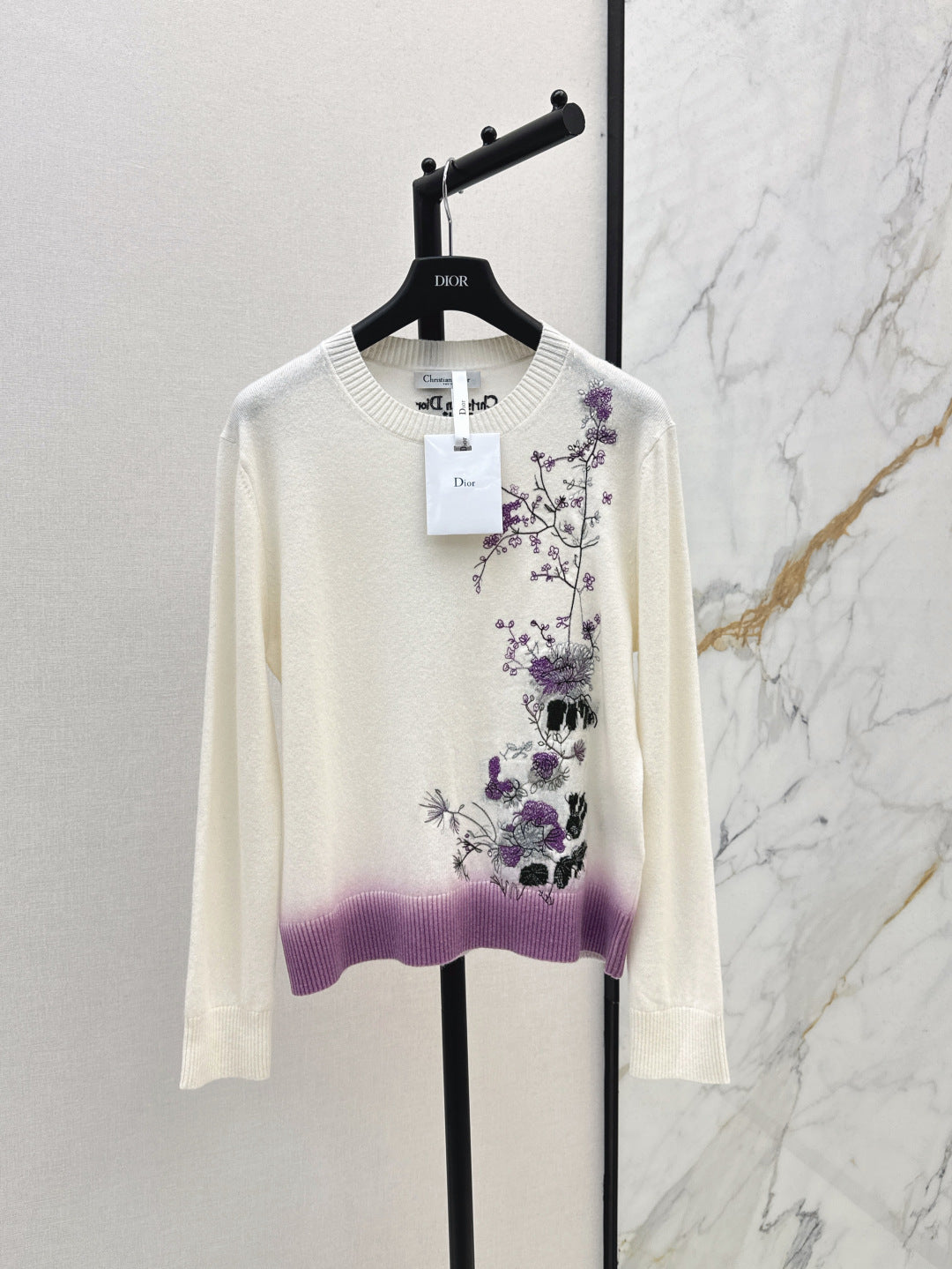 CD 25fw embroidered sweater