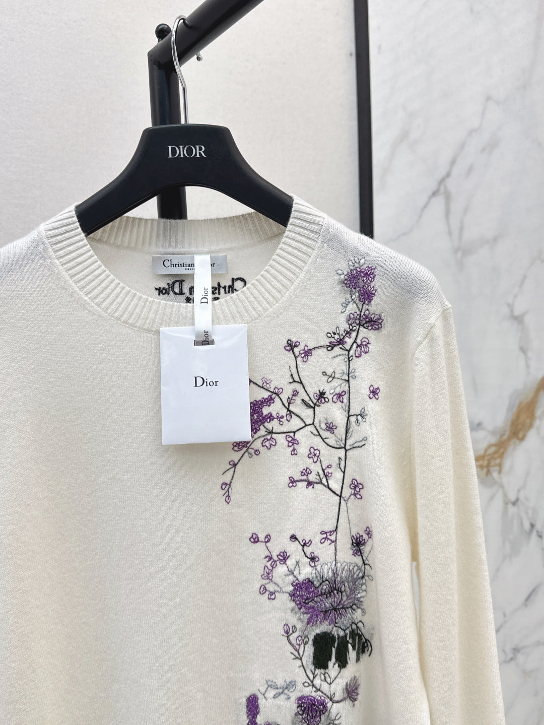 CD 25fw embroidered sweater