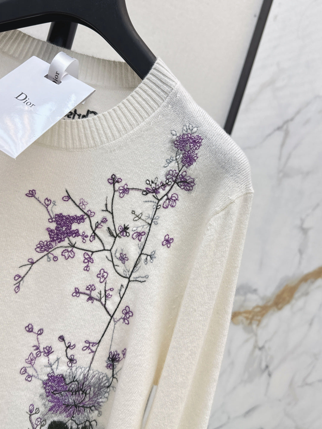 CD 25fw embroidered sweater