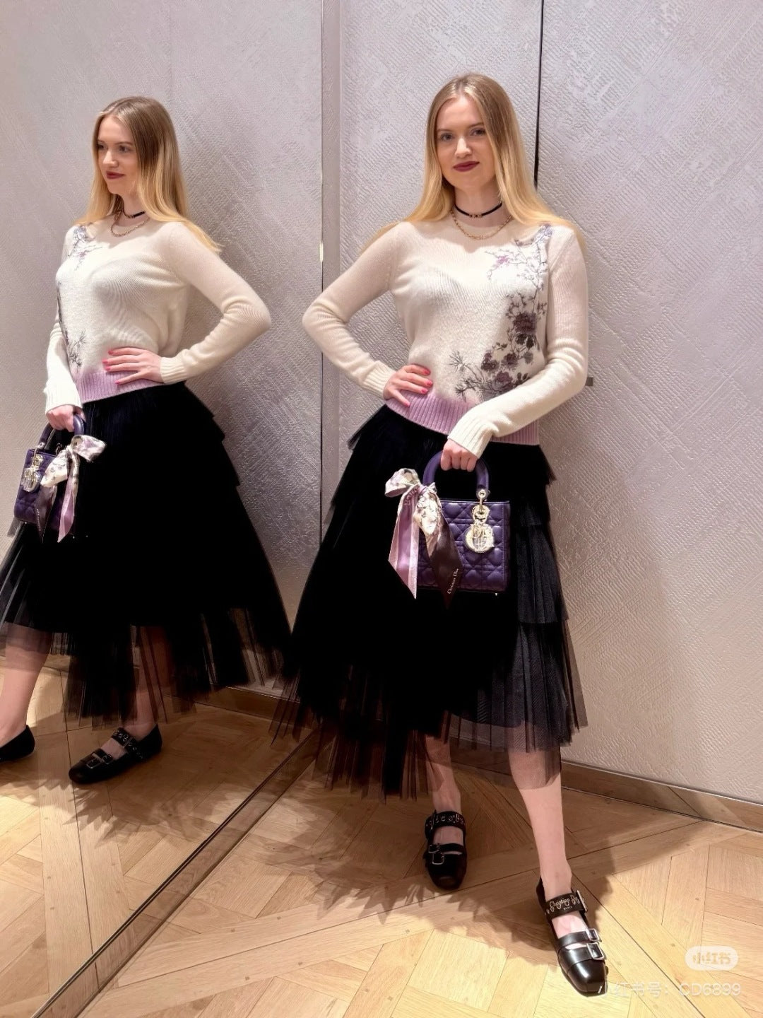 CD 25fw embroidered sweater