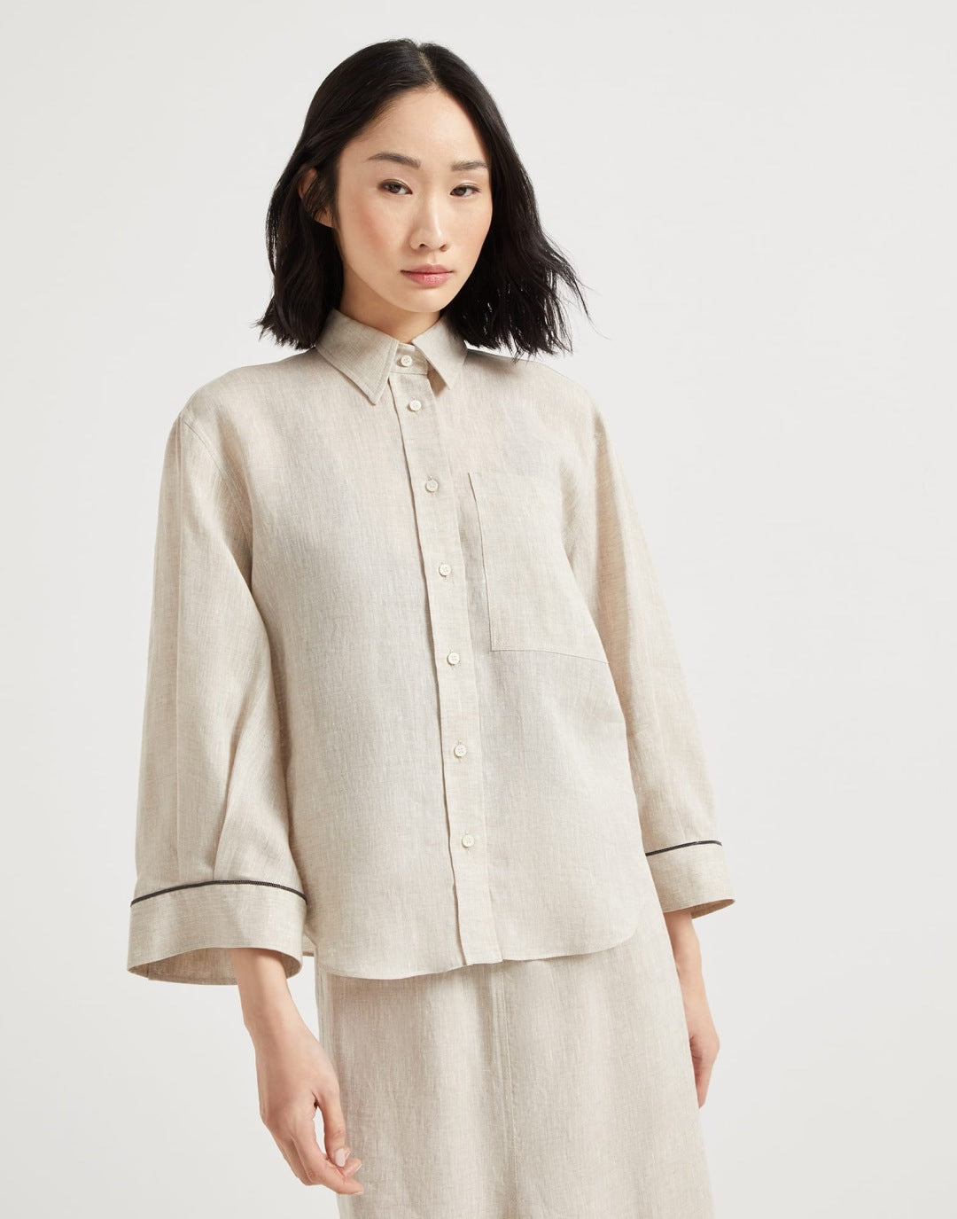 Brun 25fw linen suit
