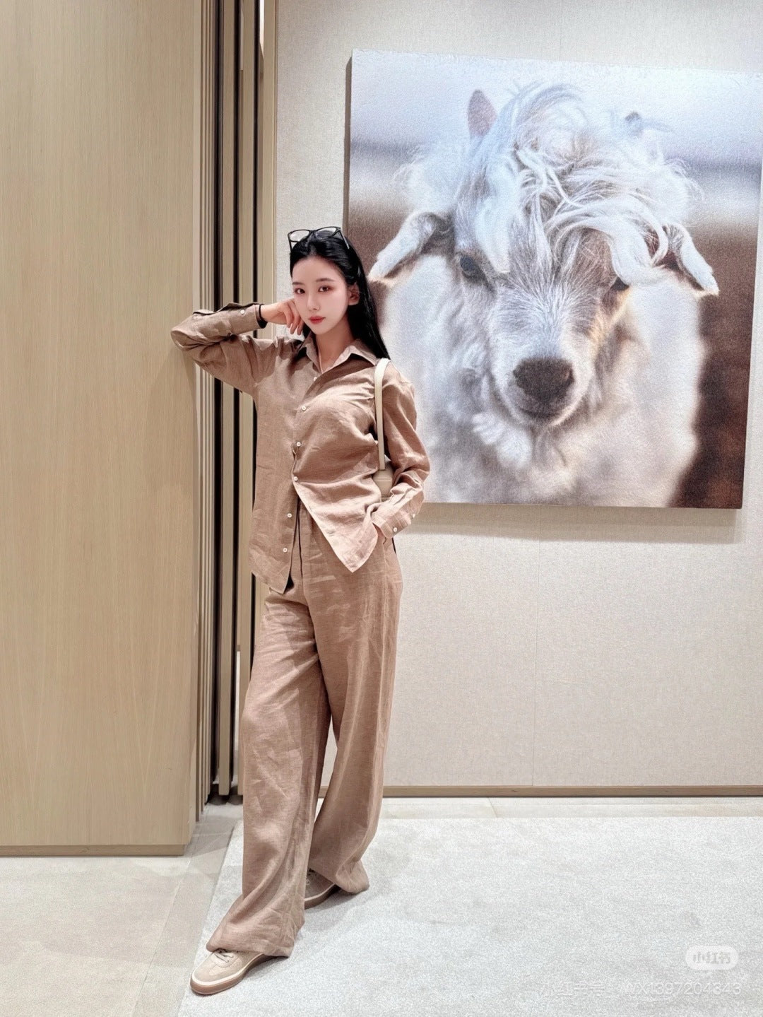 Loro 25ss linen suit
