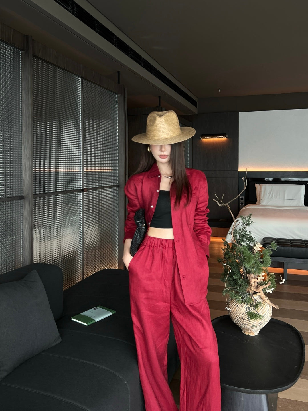 Loro 25ss linen suit