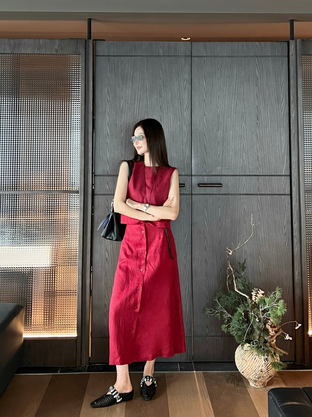 Loe 25ss linen suit