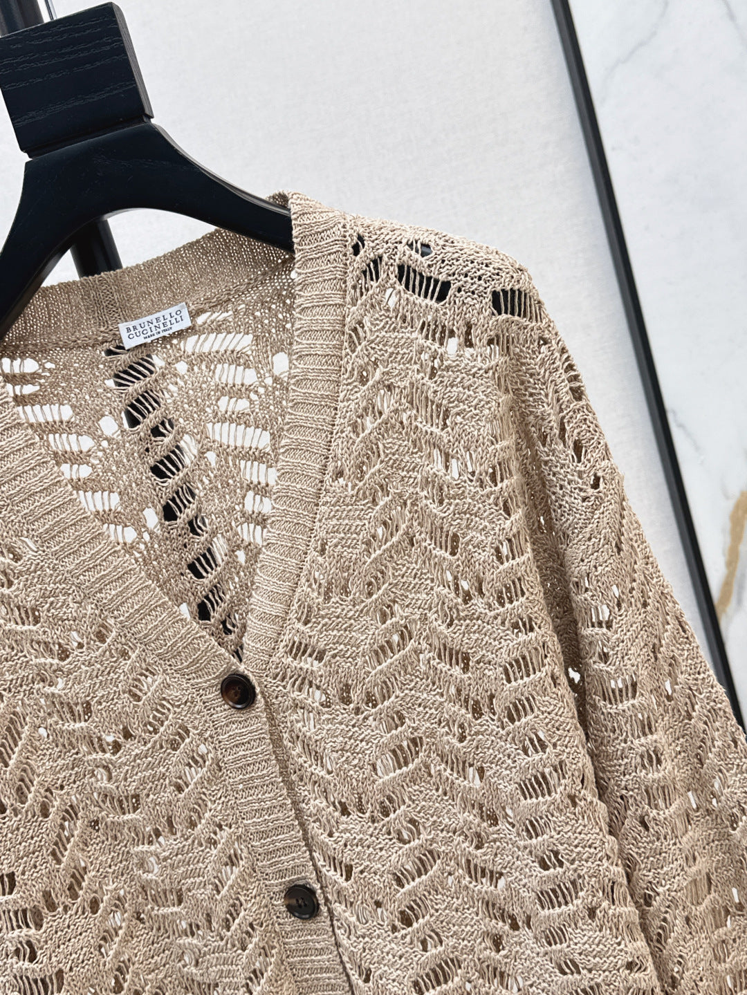 Brun 25fw lace cardigan