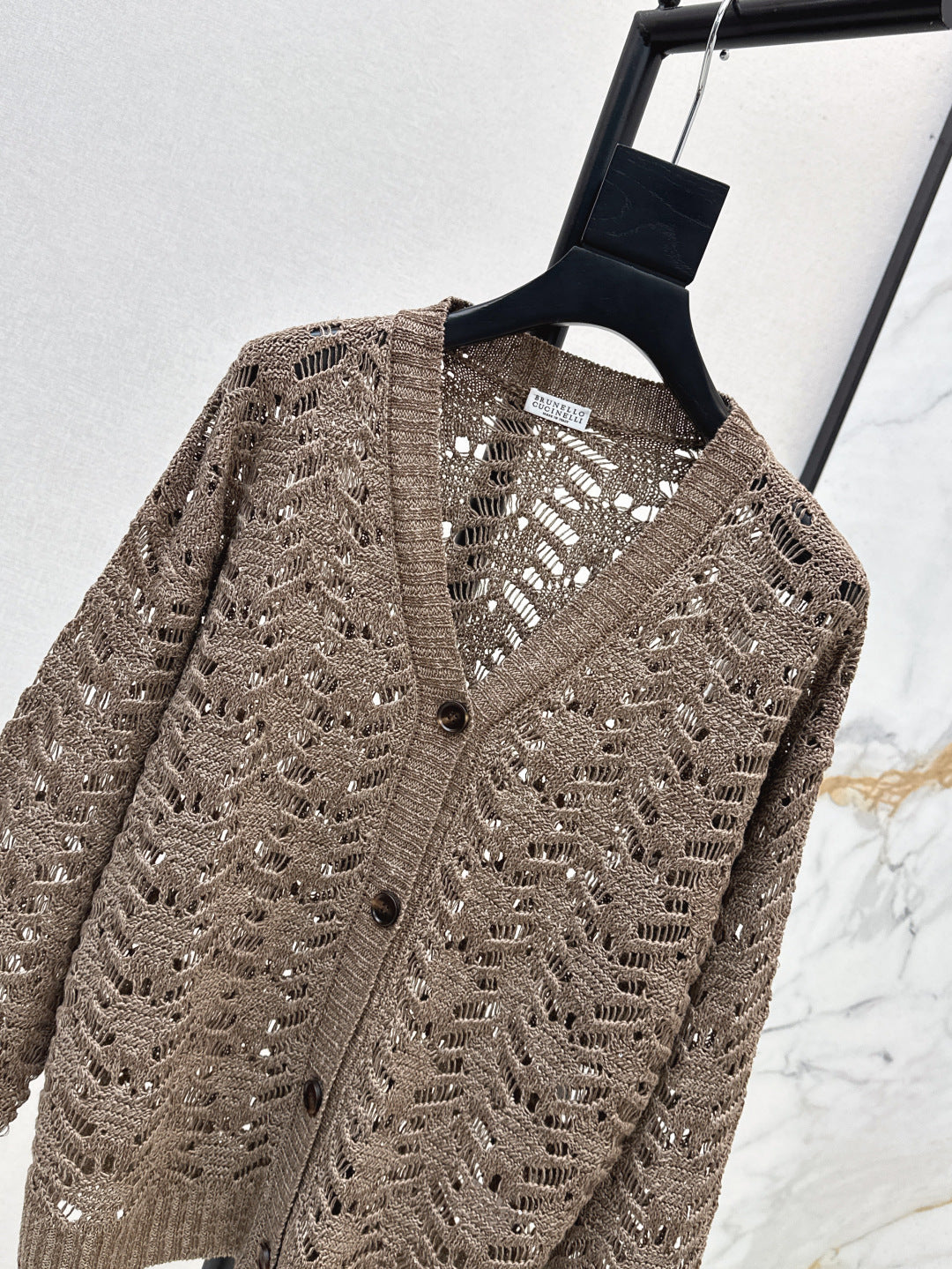 Brun 25fw lace cardigan