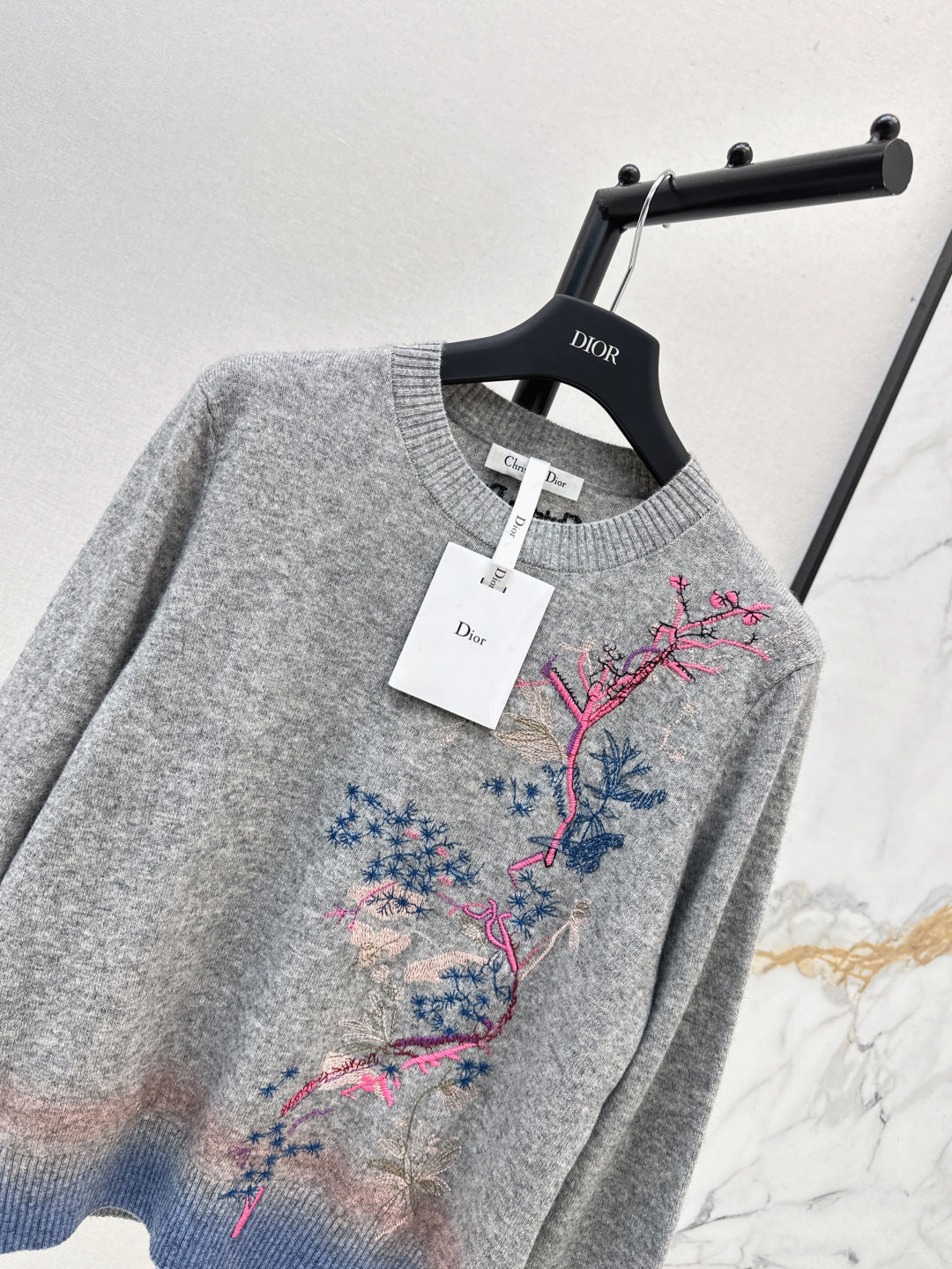CD 25FW embroidered sweater