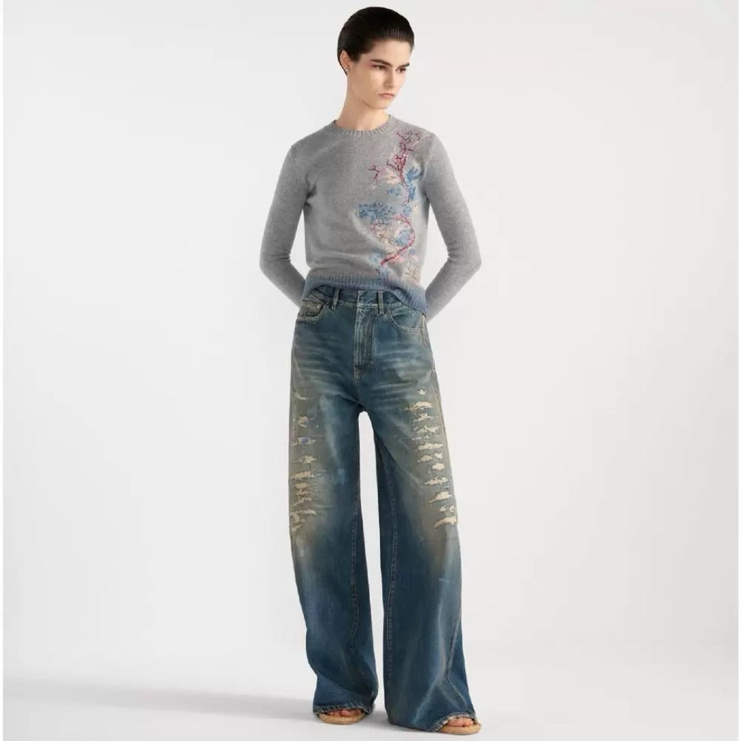 CD 25FW embroidered sweater