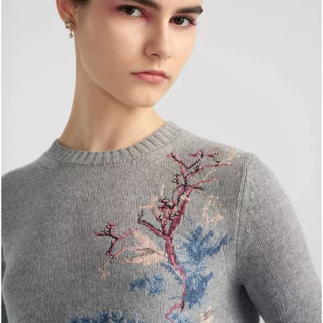CD 25FW embroidered sweater