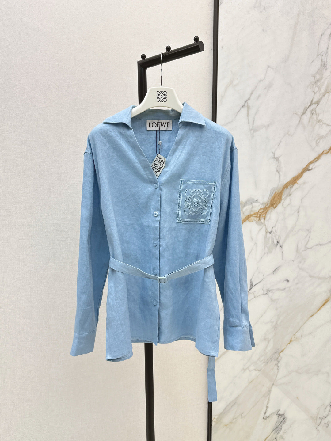 Loe 25fw linen shirt