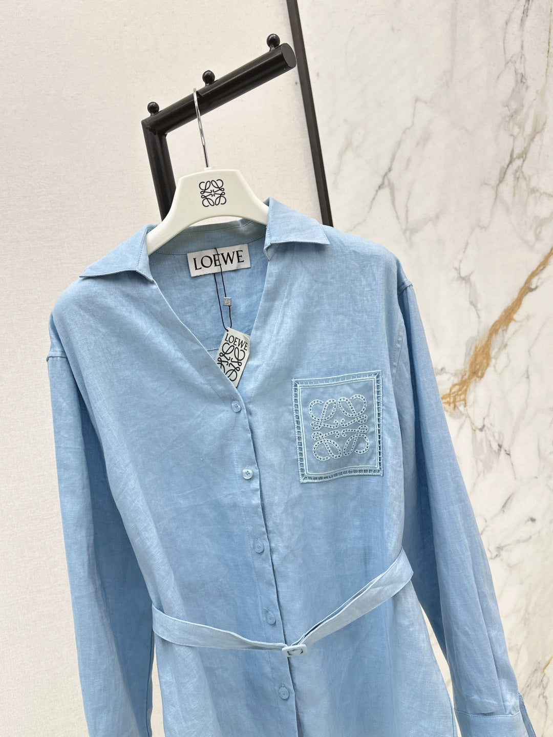 Loe 25fw linen shirt