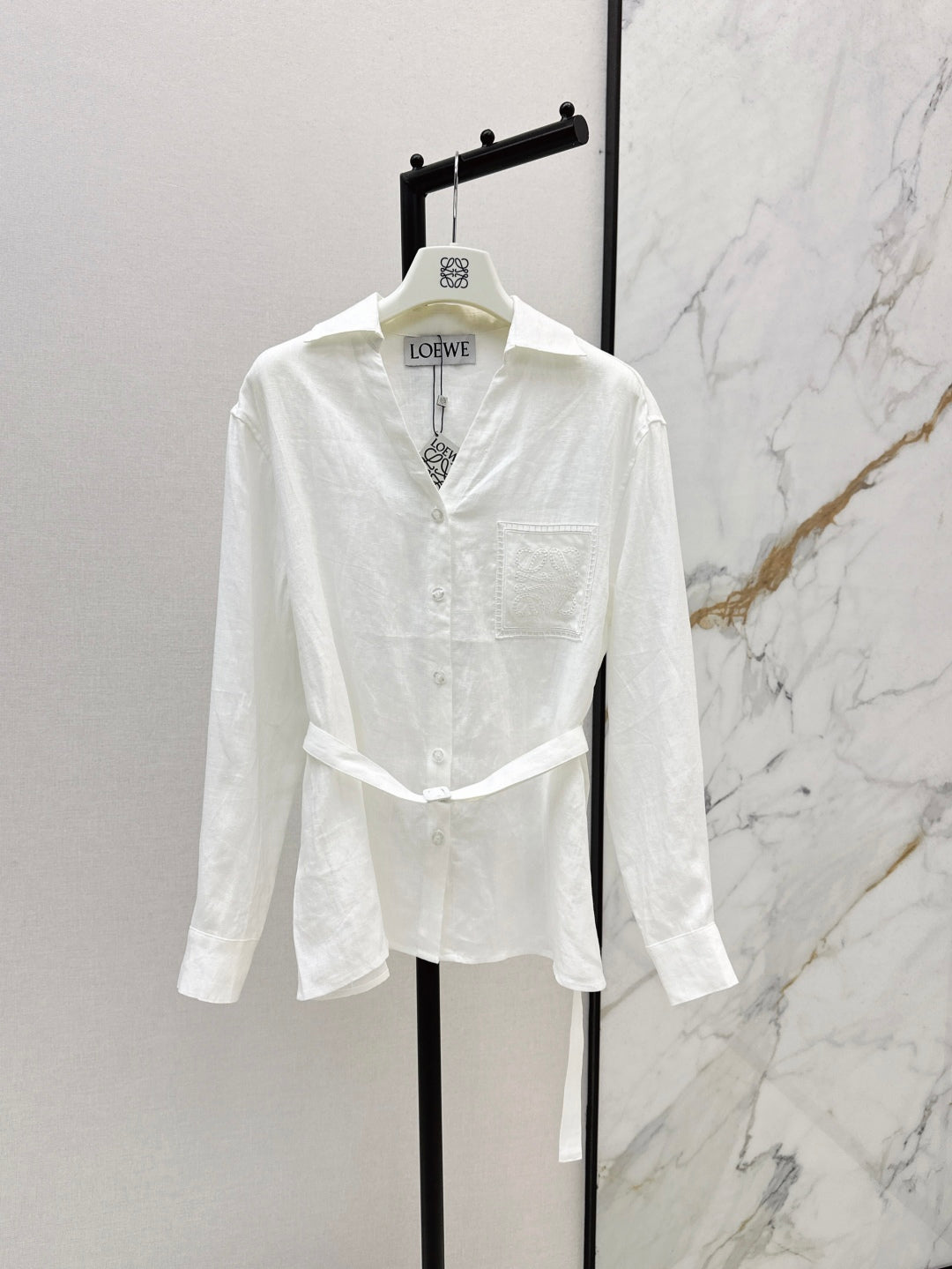 Loe 25fw linen shirt