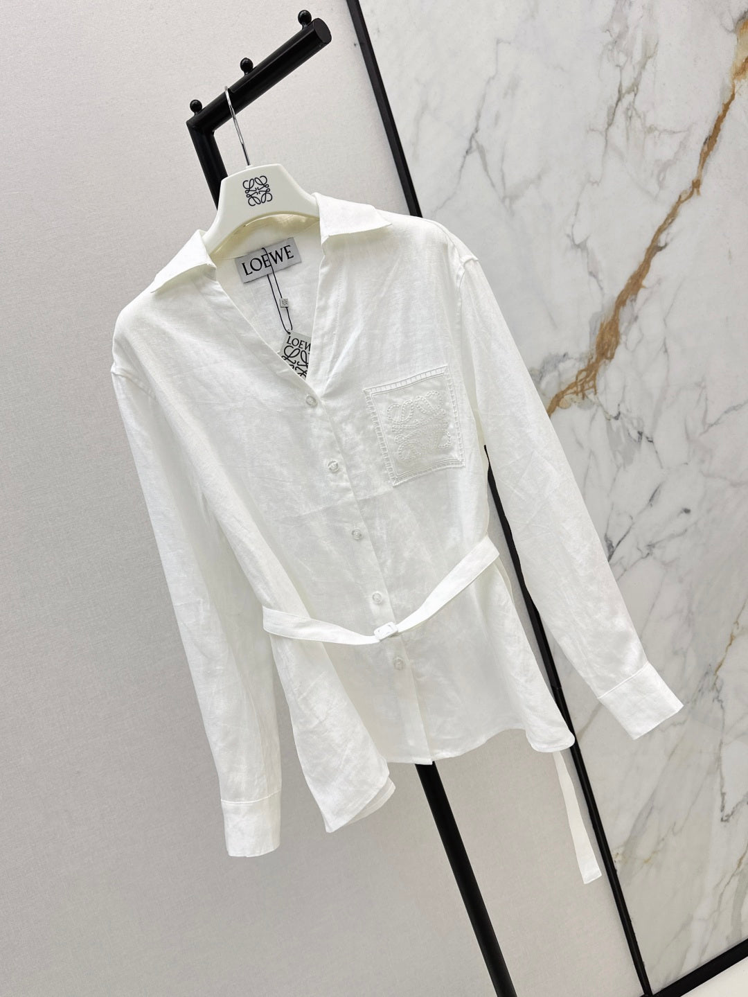 Loe 25fw linen shirt
