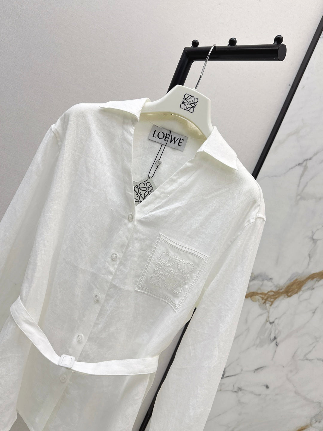 Loe 25fw linen shirt
