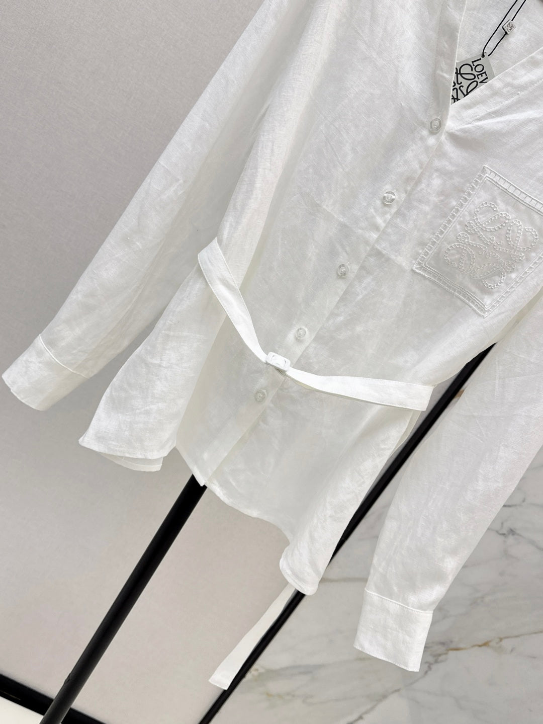 Loe 25fw linen shirt