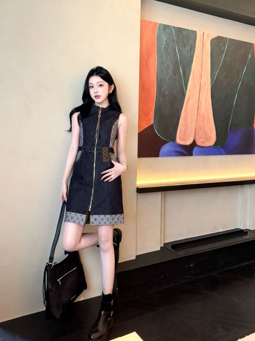 Louis 25fw denim dress