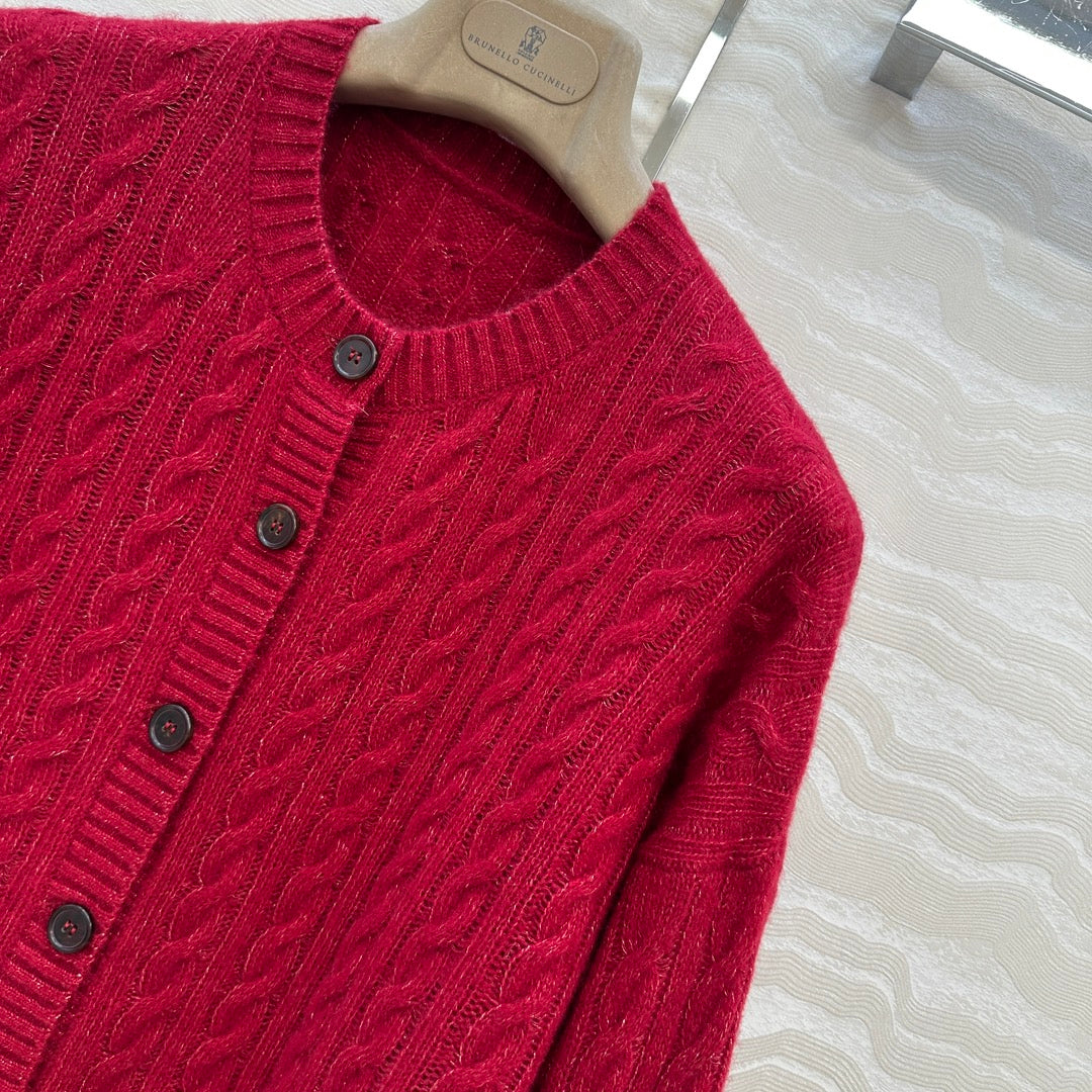 Brun 25fw cashmere cardigan
