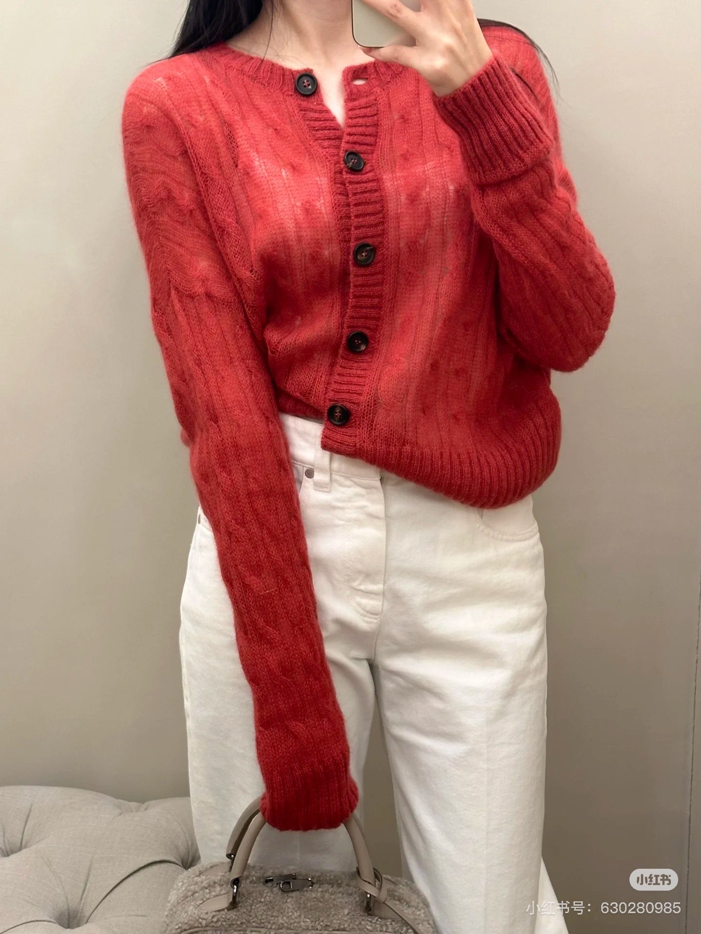 Brun 25fw cashmere cardigan