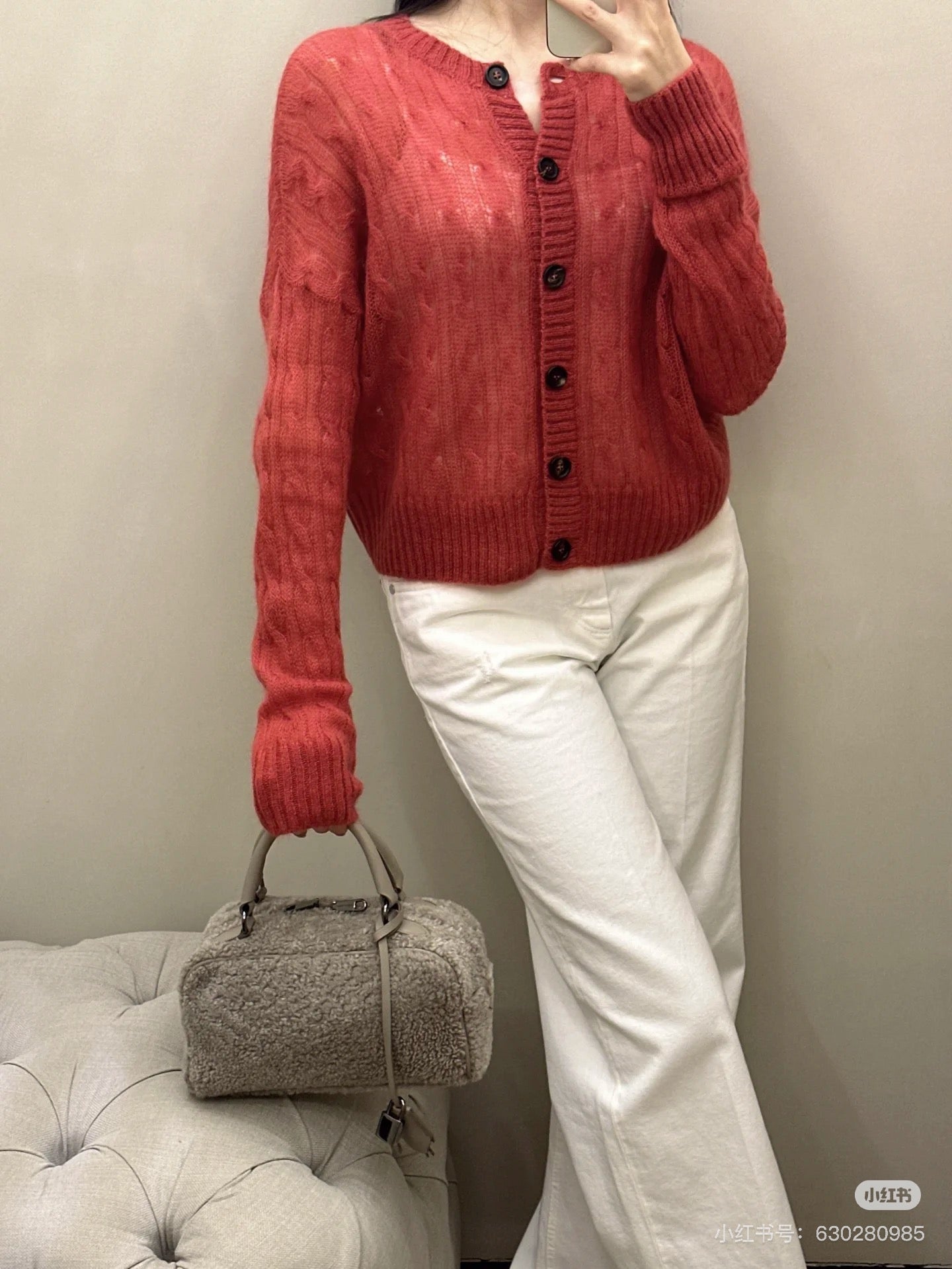Brun 25fw cashmere cardigan