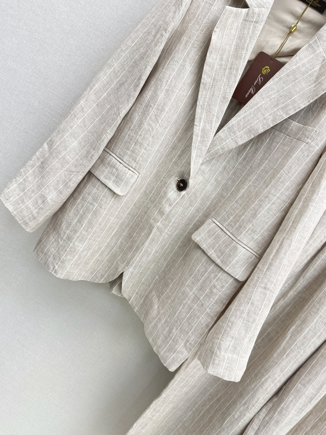 Loro 25fw linen suit