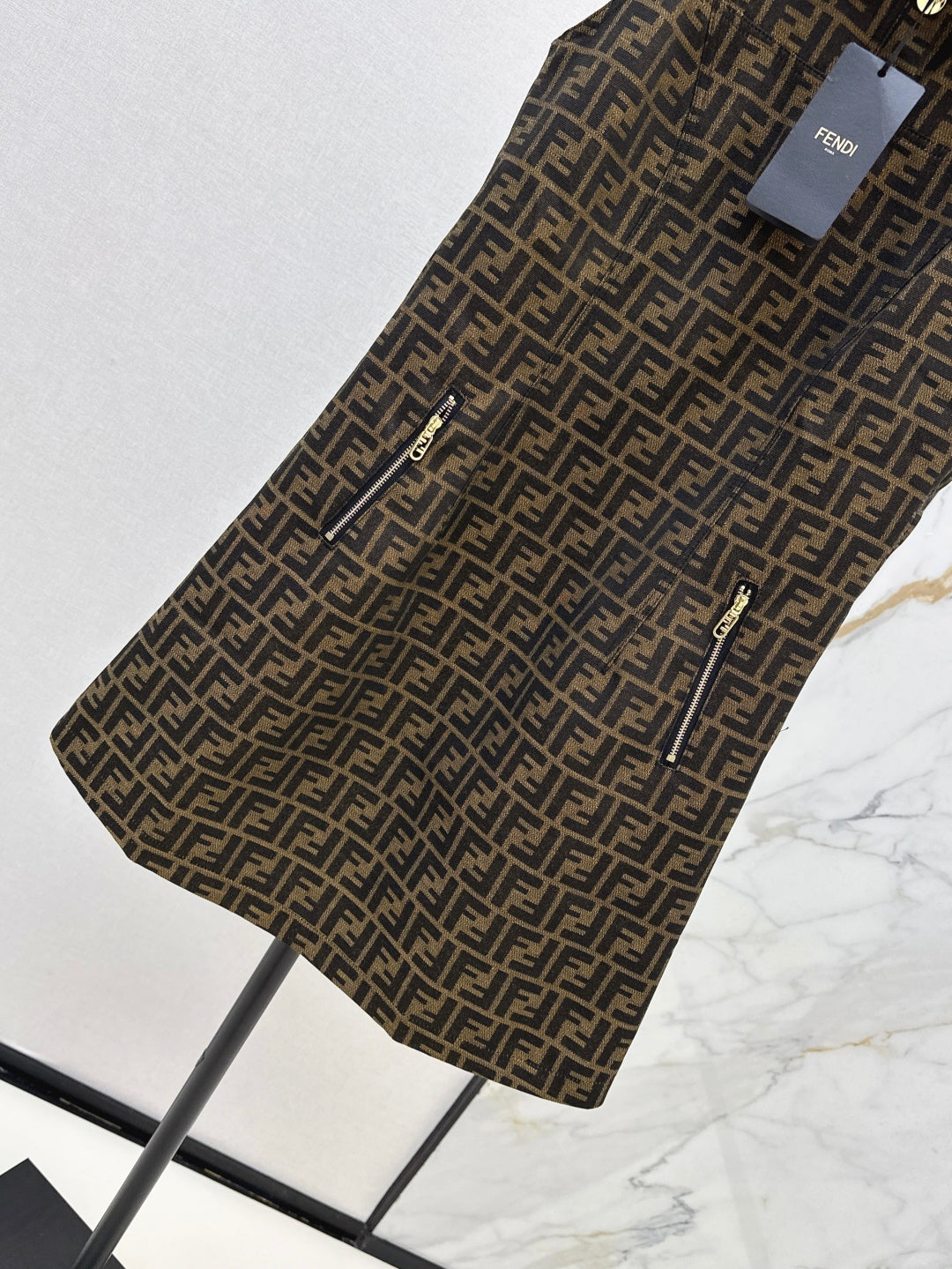 Fend 25ss jacquard dress