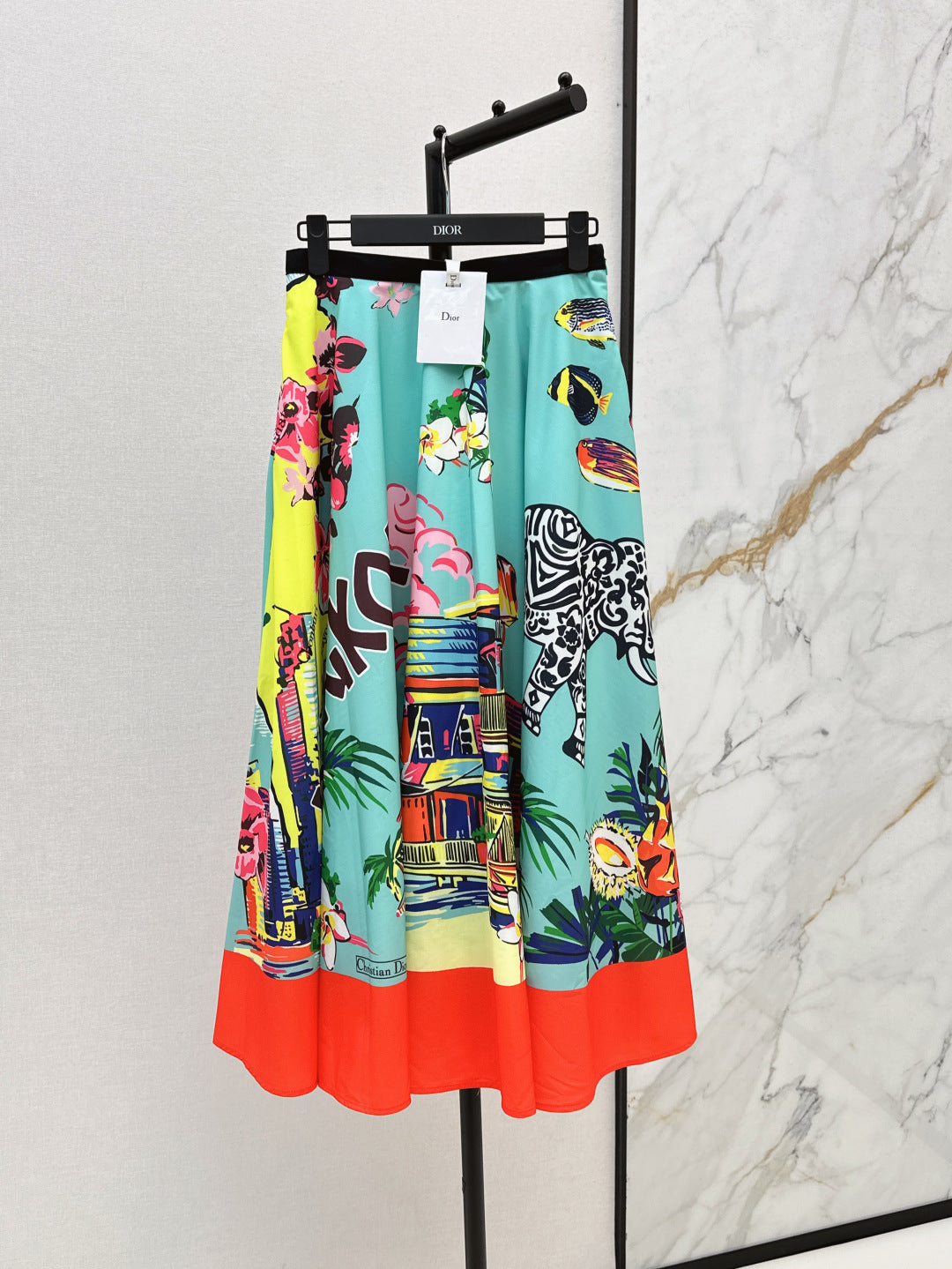 CD 25ss printed skirt