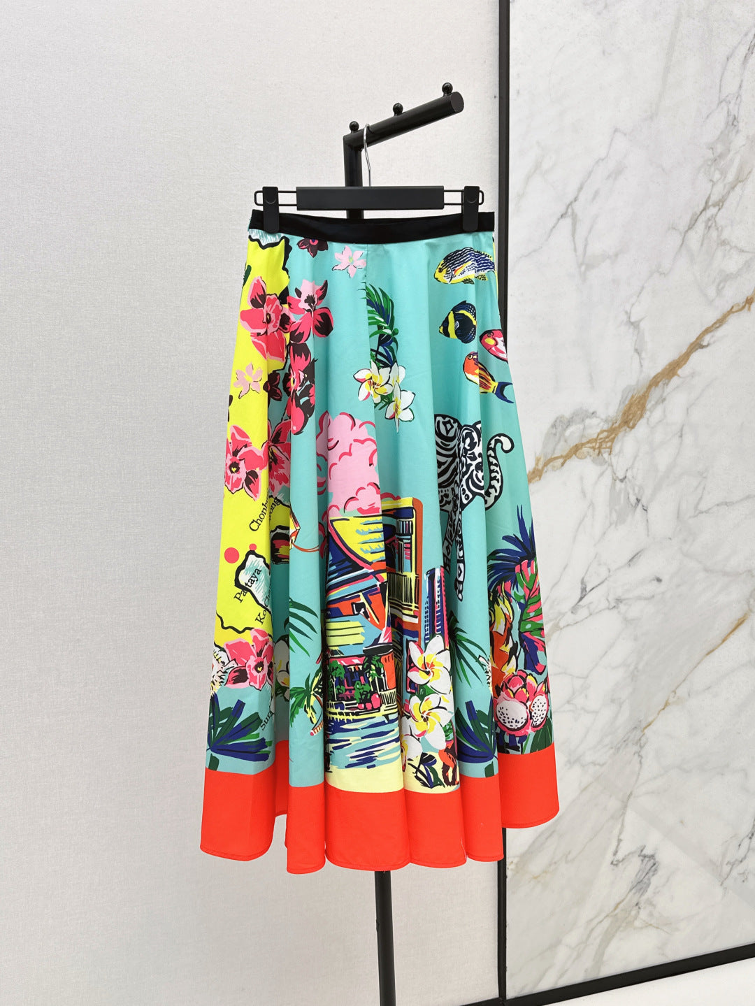 CD 25ss printed skirt
