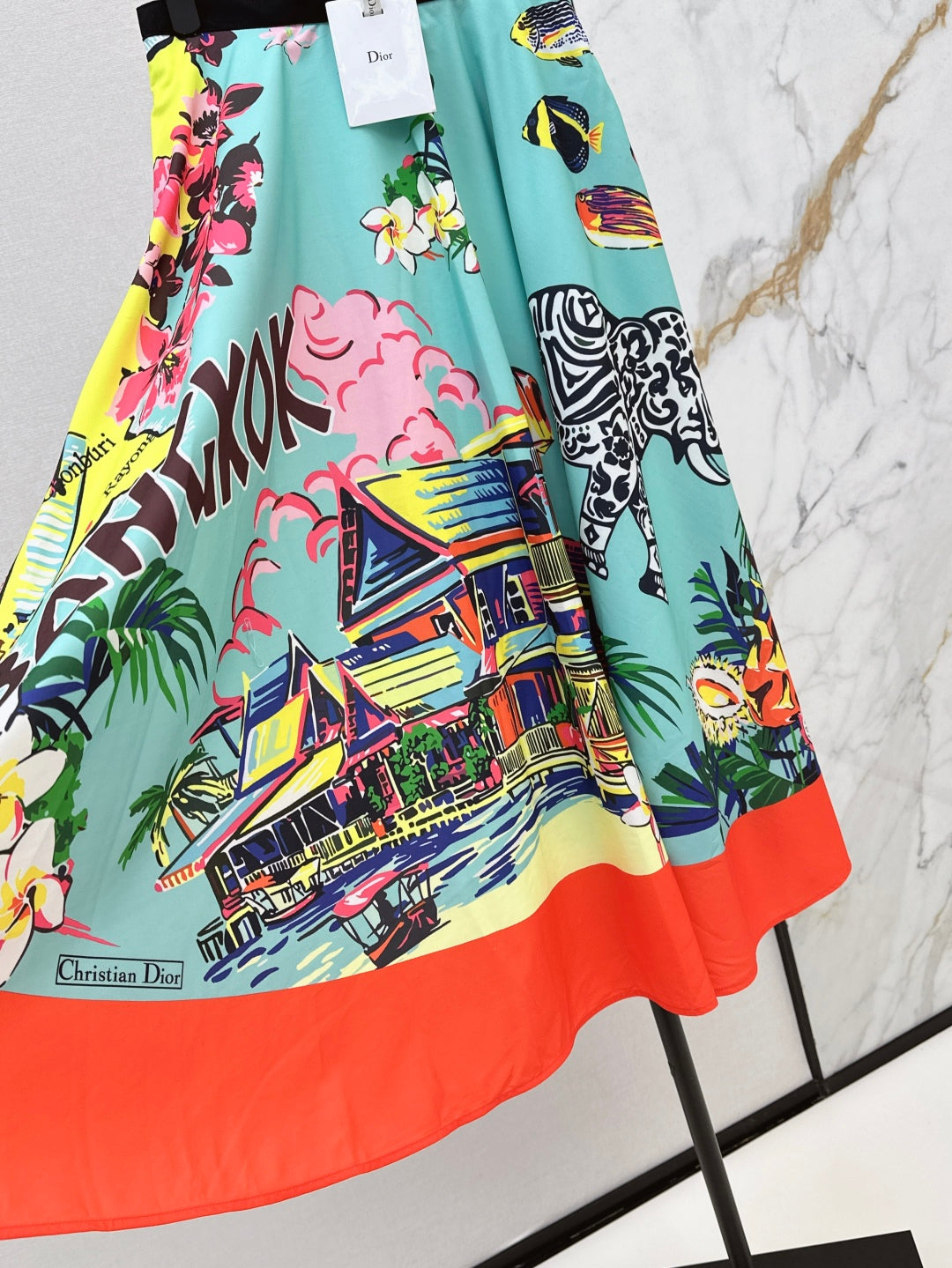 CD 25ss printed skirt