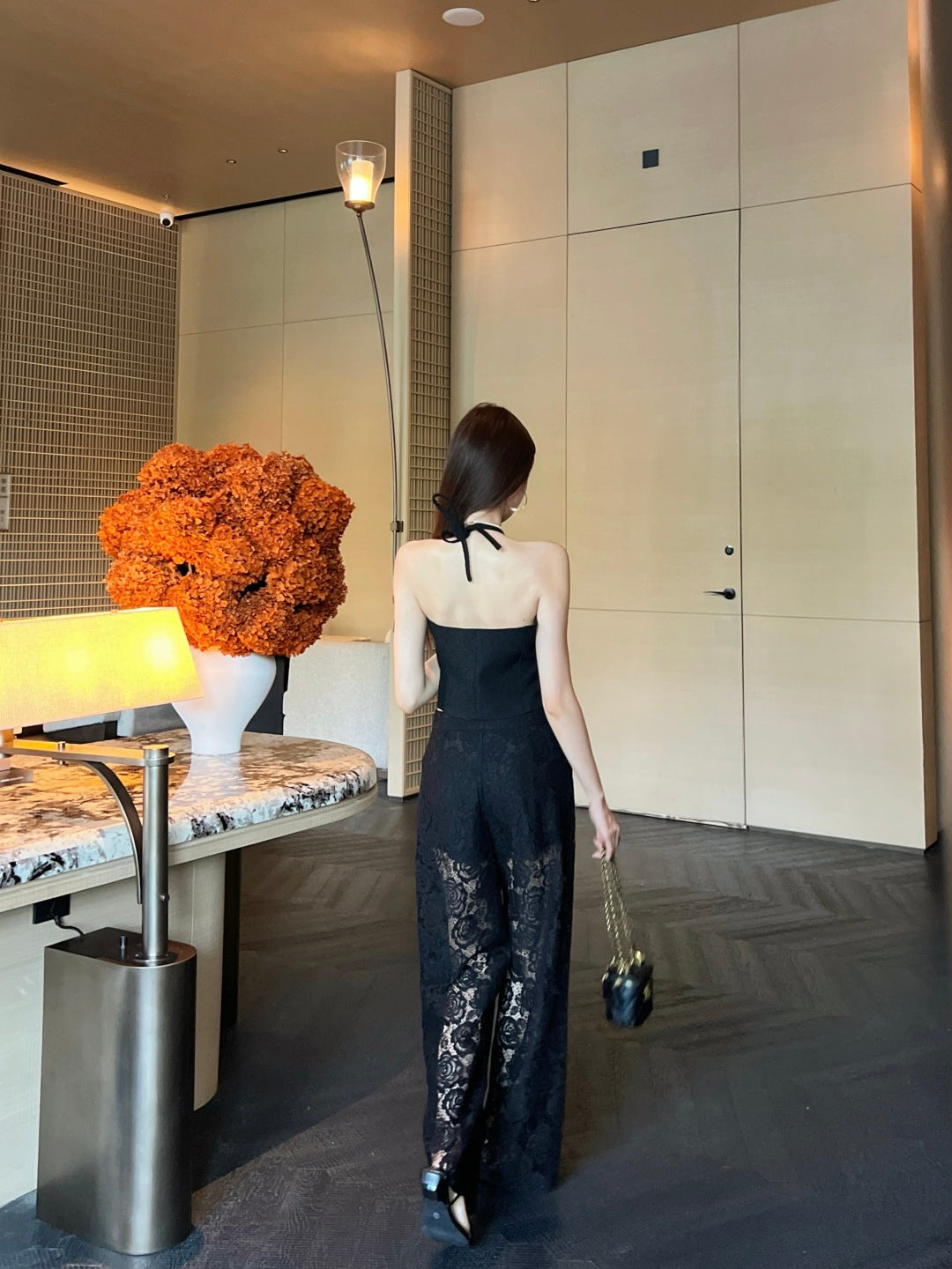 Chan 25ss lace pants