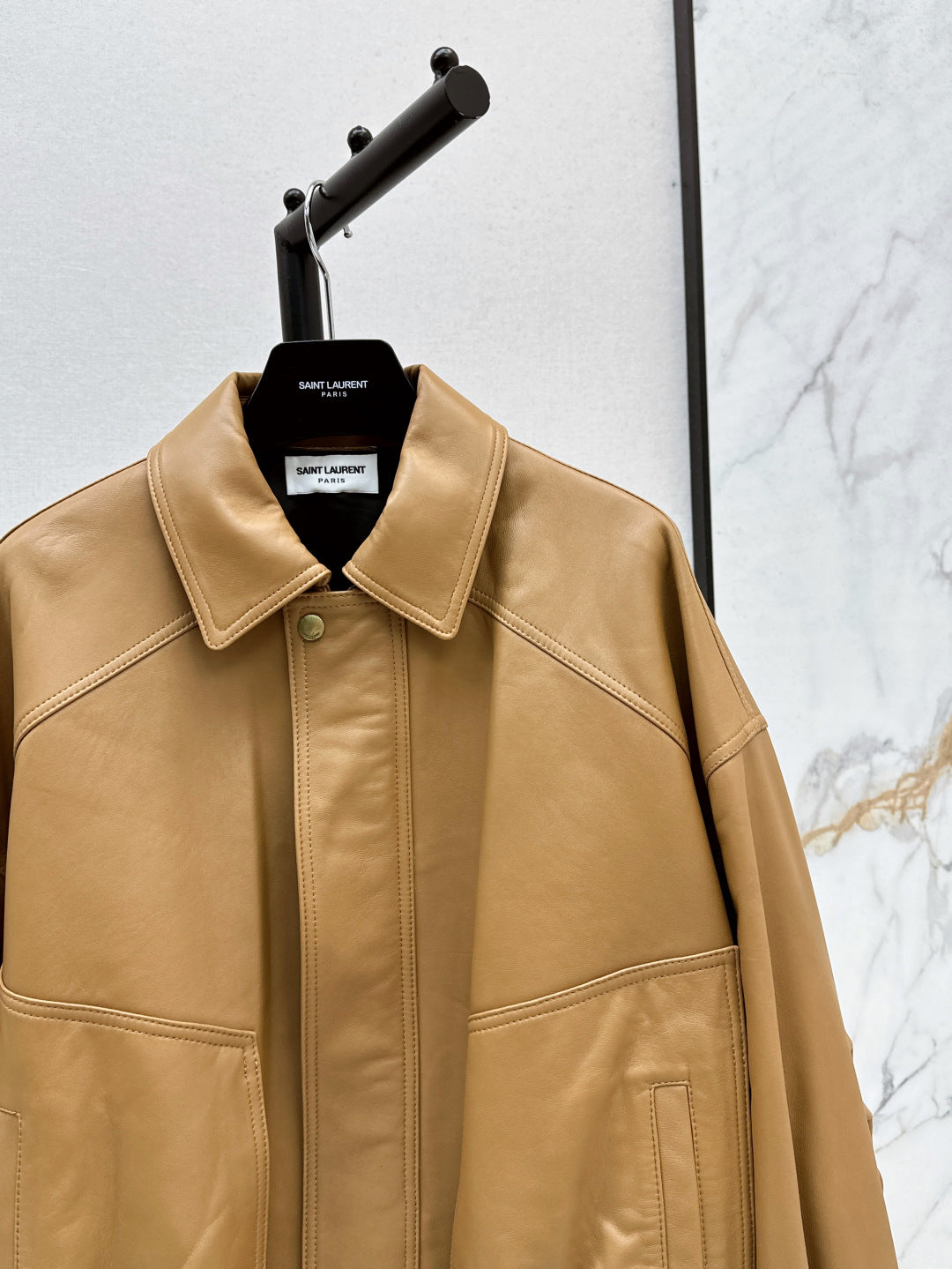 Saint lau 25fw leather jacket