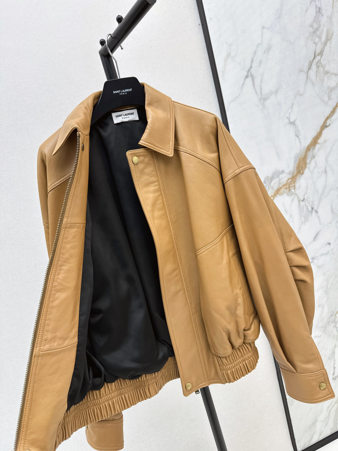 Saint lau 25fw leather jacket