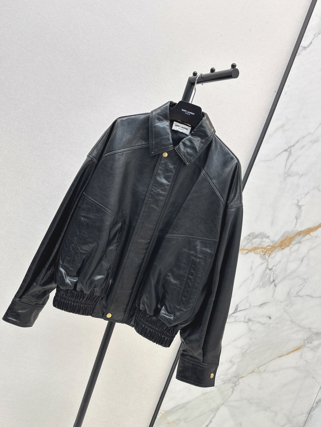 Saint lau 25fw leather jacket