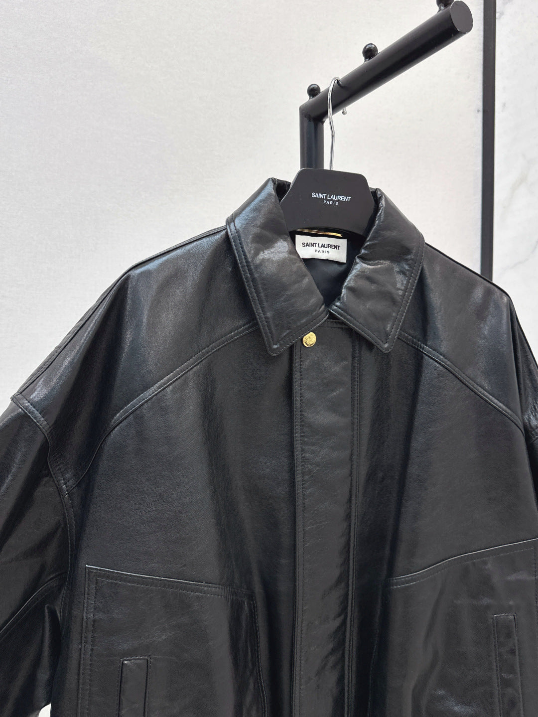 Saint lau 25fw leather jacket