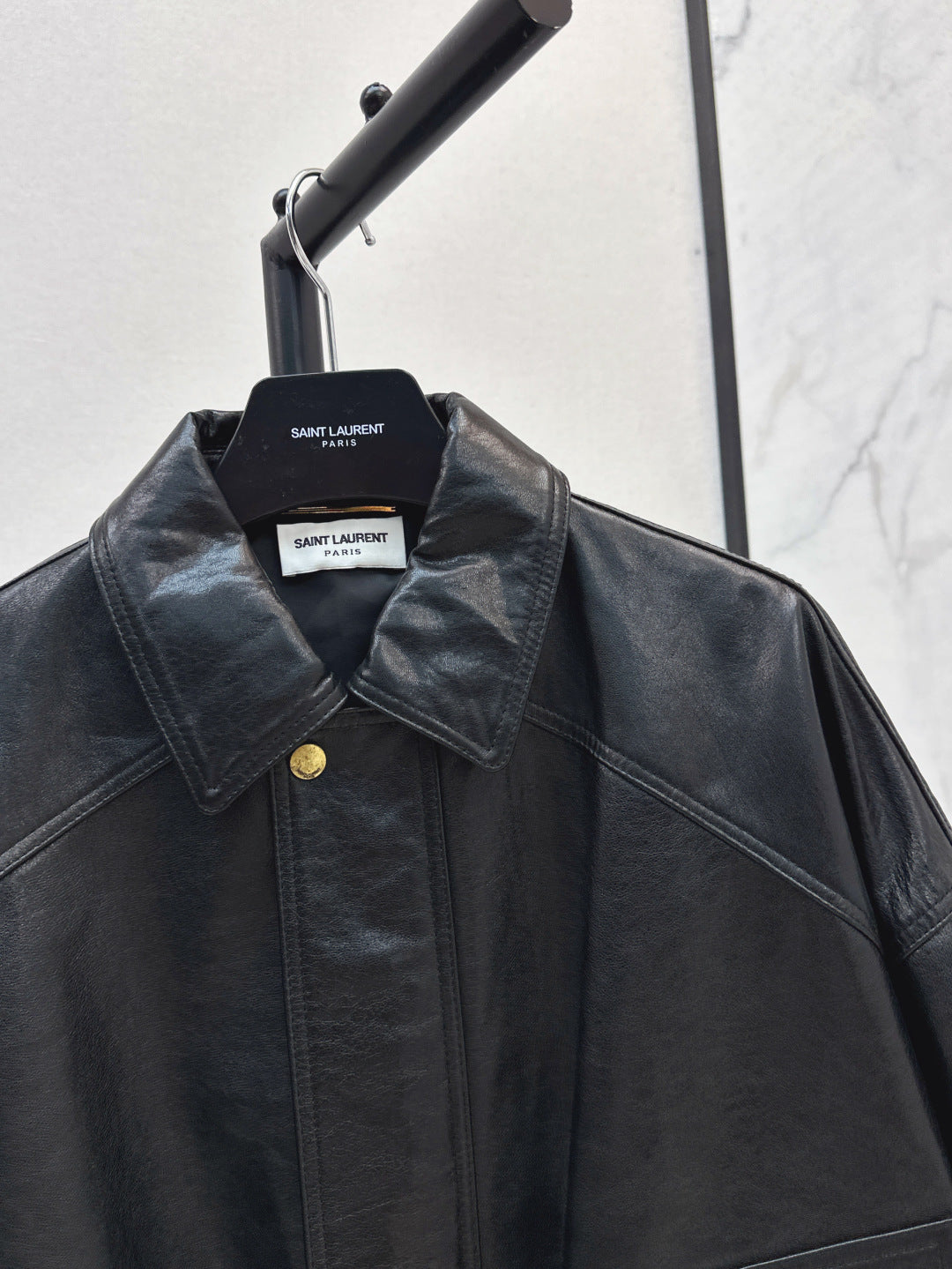 Saint lau 25fw leather jacket