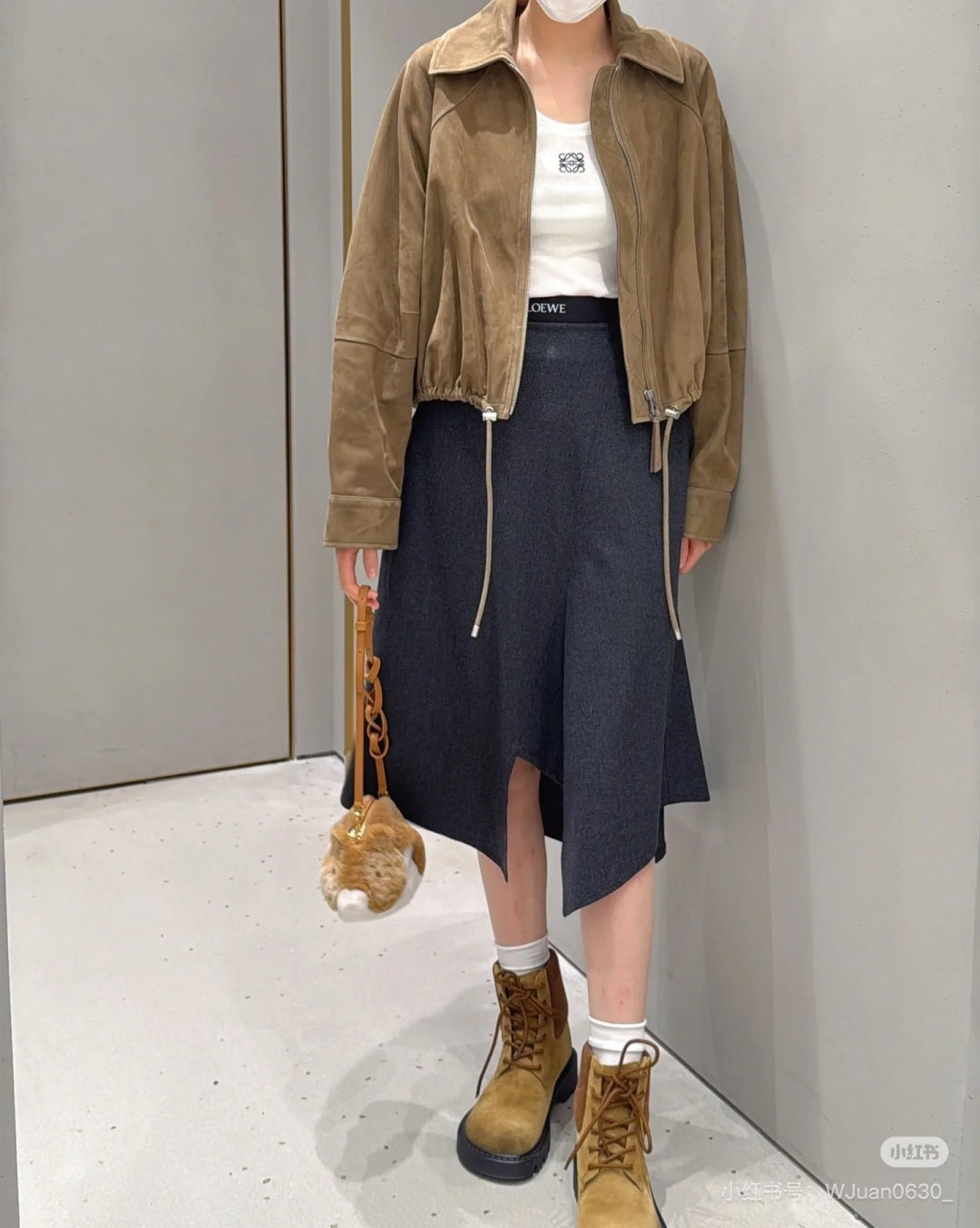 Loe 25fw suede jacket