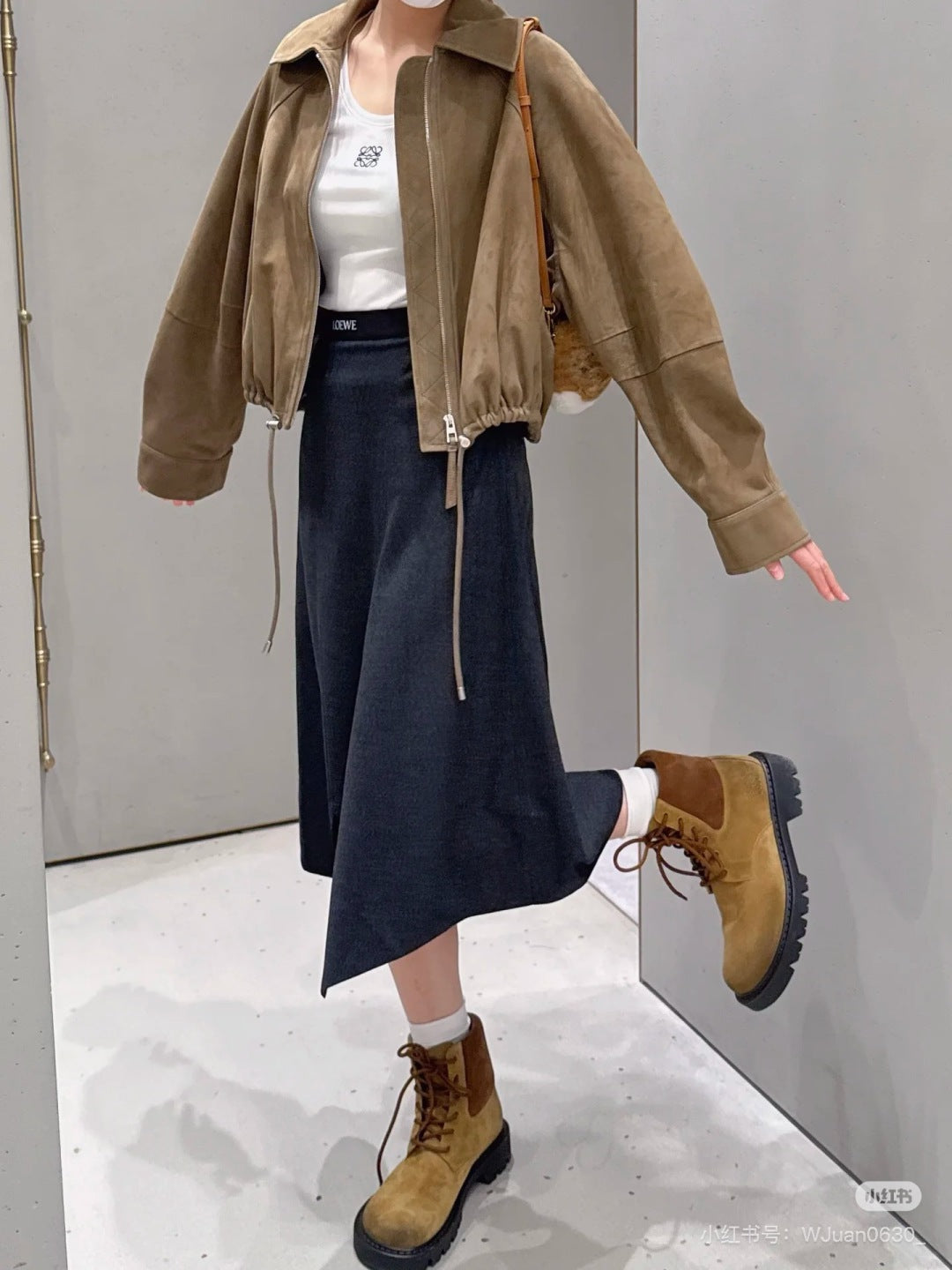 Loe 25fw suede jacket