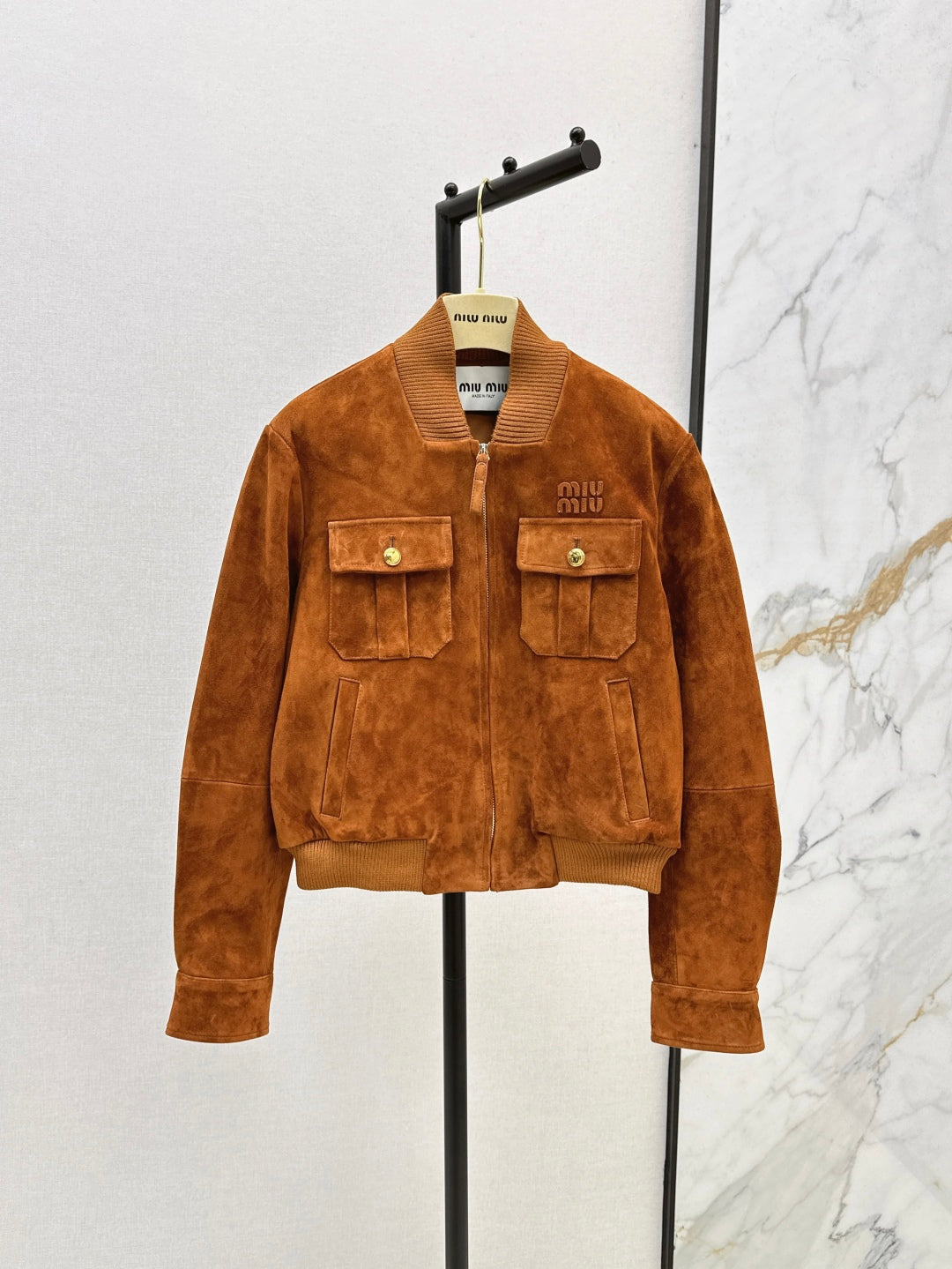 Miu 25fw suede jacket