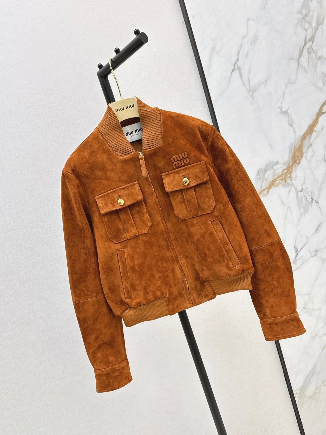 Miu 25fw suede jacket