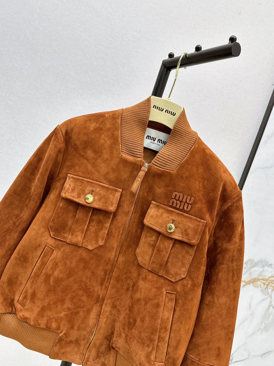 Miu 25fw suede jacket