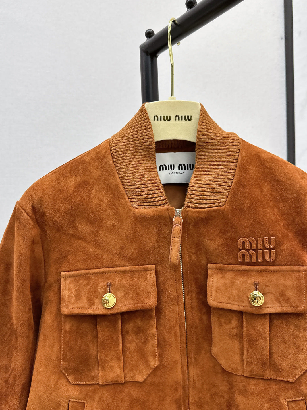 Miu 25fw suede jacket