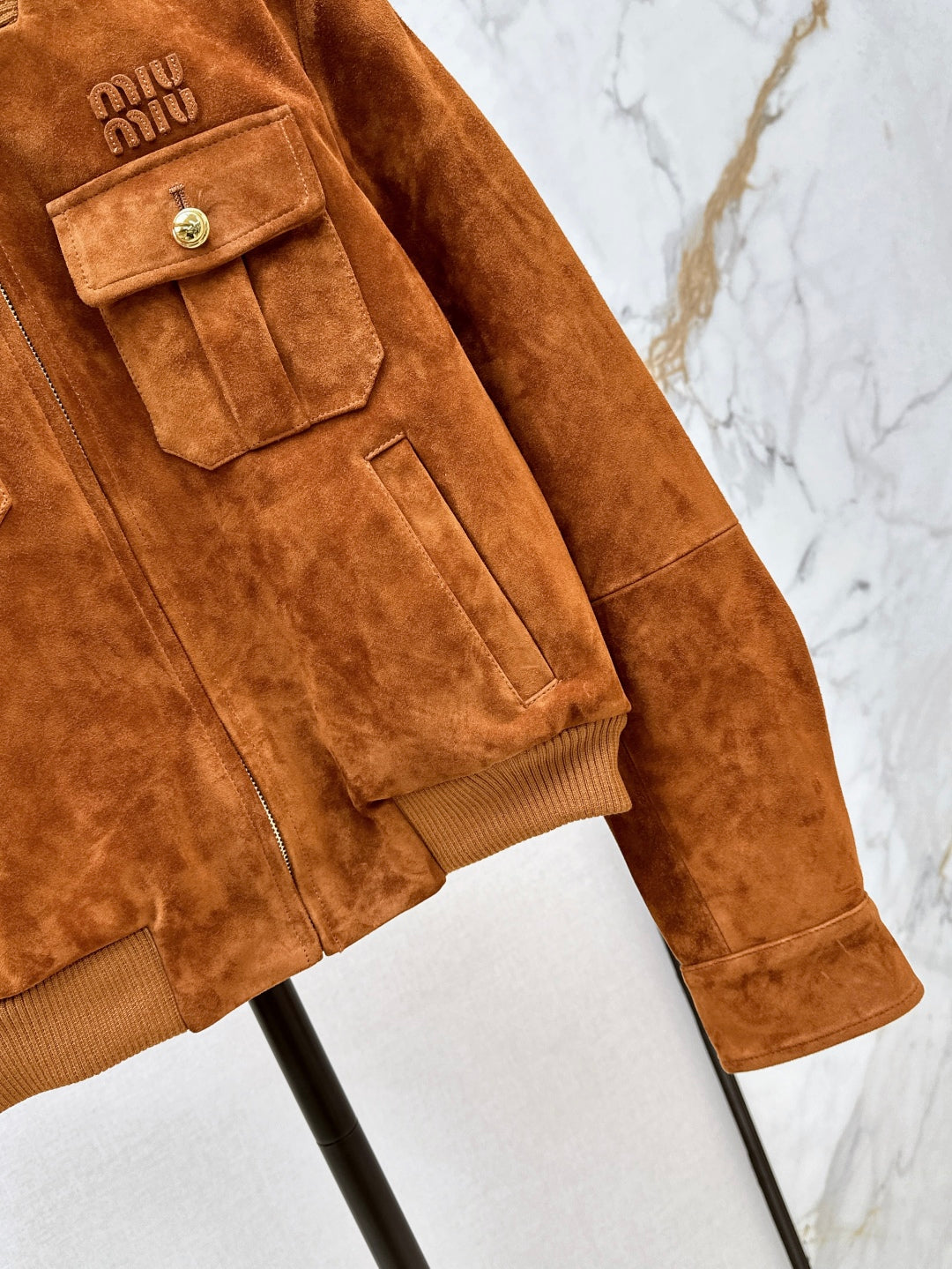 Miu 25fw suede jacket