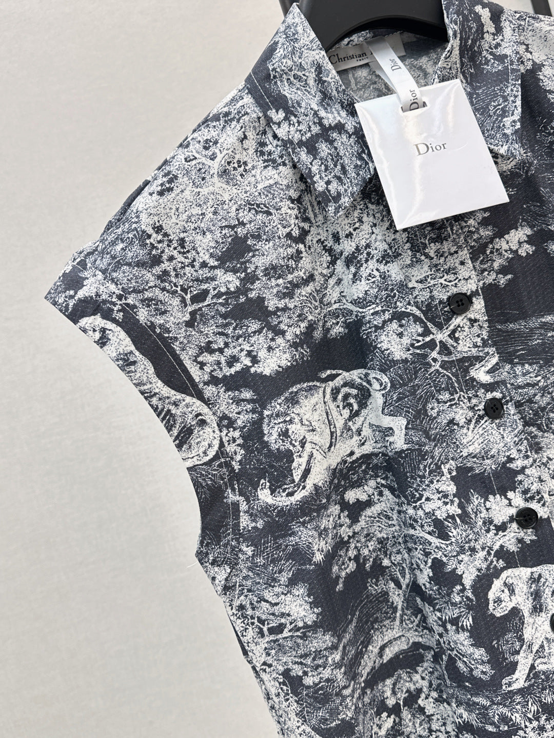 CD 25ss printed dress