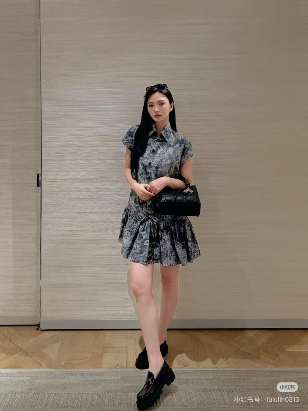 CD 25ss printed dress